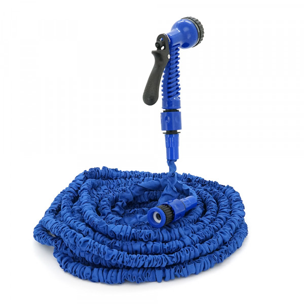 Шланг Садовий KY-300B, 8.8-30м/100ft, + розпилювач, насадка на кран, Blue, Box