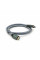 Кабель VEGGIEG V-H401 HDMI-HDMI 8K Premium, 1.0m, круглий, обплетення, Silver, конектор Black-Silver, Box