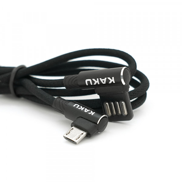 Кабель iKAKU KSC-028 JINDIAN charging data cable for micro, Black, довжина 1м, 2.4A, BOX