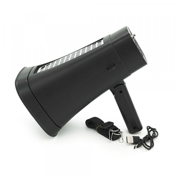 Гучномовець Megaphone DV680, 25W, живлення від акумулятора +Solar, СЗУ, Gray, Box