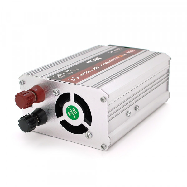 Інвертор напруги POWERMASTER, 24V/220V, 350W з модифікованою синусоїдою, 1 Shuko, клеми