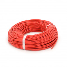 Кабель силіконовий луджений AWG 12 (червоний) 100м