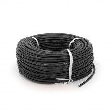Кабель силіконовий луджений AWG 10 (чорний) 100м