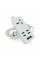 Мережевий фільтр ТВ-Т06, 1 розетка + 4 USB, 2 м, перетин 3х0,75мм, 2500W, White, Box