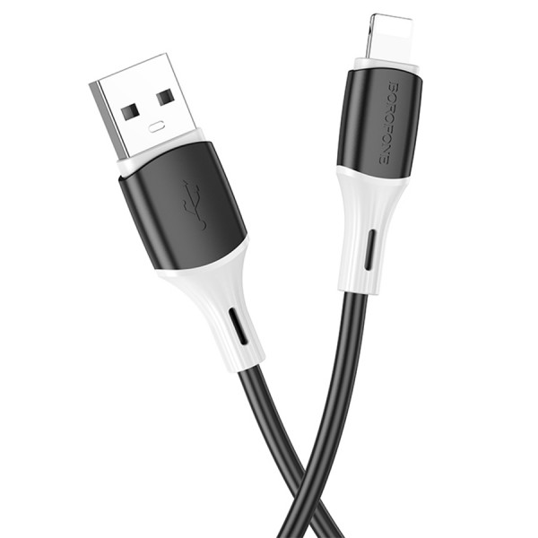 Кабель Borofone BX79, USB-Lighting, 2.4A, довжина 1м, Black, BOX