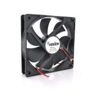 Кулер корпусний Merlion 12025, 120x120x25mm, 12V/0.18A, RPM 1100±10%, 2-pin, Black, OEM