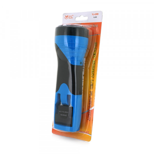 Ліхтарик ручний POWERMASTER YJ-209,1 led, 2 режими, 18650. заряд 220V, IP40,170х55х43, BOX