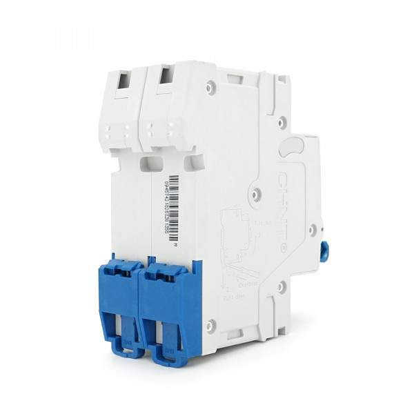 Автоматичний вимикач постійного струму CHNT NB1-63DC 2P C50 DC500V, 50A, 6kA, DIN, 86*36*49.5mm