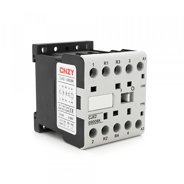 Контактор міні для змінного струму CHINT CJX2-K0908, 220V, 9А, 2NO + 2NC, 46*59*58мм