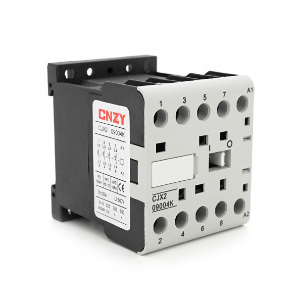 Контактор міні для змінного струму CHINT CJX2-K0904, 220V, 9А, 4NO, 46*59*58мм