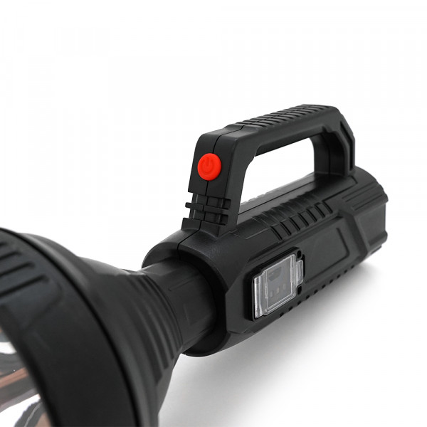 Ліхтар пошуковий POWERMASTER HY-788, 1LED T6, 10W, 3 режими, 2400mah, Black, IP40, USB кабель, 220х95х95мм, BOX