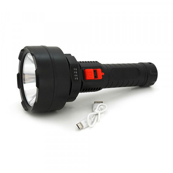 Ліхтарик ручний POWERMASTER HY-789, 1Led CreeXPE, 18650, IP40, 3-реж., microUSB., 195х80х35, BOX
