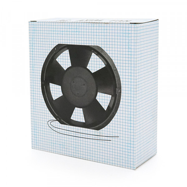 Кулер для охолодження серверних БП ТA15052HBL2 DC sleeve fan 2pin під паяння - 150*150*50мм, 220V/0,22A, 2600об/хв, 38W