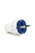 Вилка з заземленням 10 / 16А 250V A712, White, Q20