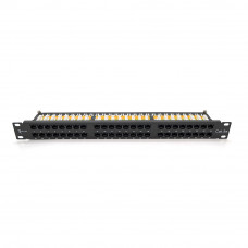 Патч-панель Ritar 48 портiв UTP DUAL кат 5Е 19 "1U НЕ екранована чорна Q10