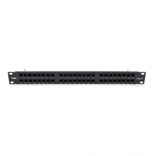 Патч-панель Merlion 48 портiв UTP DUAL кат 6 19 "1U НЕ екранована чорна Q10