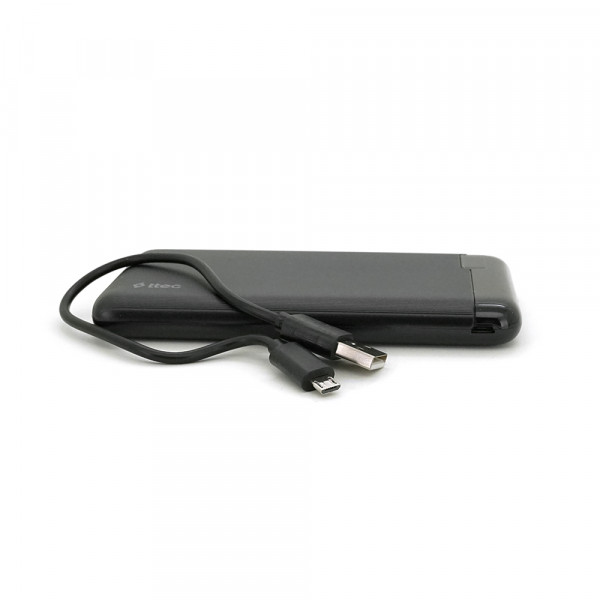PowerbankTtec 10000mAh, Output: 2*USB + Type-C, 20W, Black, Q30