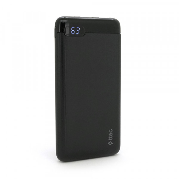 PowerbankTtec 10000mAh, Output: 2*USB + Type-C, 20W, Black, Q30