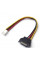 Перехідник живлення SATA=>4pin(малий), 0.2m, Пакет