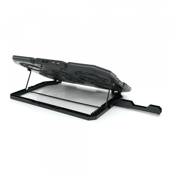 Підставка для ноутбука IceCoorel N6, 14-18", 4*95mm 1200±10% RPM + 2*70mm 2500±10 %RPM, 2xUSB2.0 + підставка для мобільного телефону