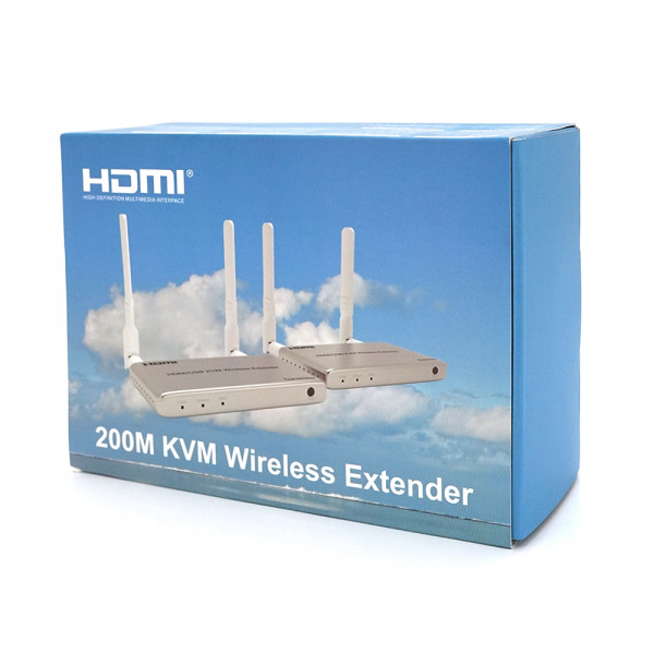 Одноканальний активний подовжувач HDMI + USB сигналу WIFI. Дальність передачі: до 200 м, 1080P