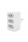Розетка трійник без заземлення SQ-ZDB01/3, 3x2.5A(10A) 250V~Max, 1700W, White, 2Р, Q100