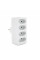 Розетка 4-х місна без заземлення SQ-ZDB01/4, 4x2.5A(10A) 250V~Max, 2300W, White, 2Р, Q100