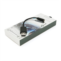 Перехідник для навушників KIN KY-210 USB2.0(M)-Jack3.5(F), Mix color, Box