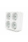 Розетка 4-х місна із заземленням SQ-RB-01/04A, 4x16A 250V~Max, 3500W, White, Q100