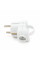 Вилка із заземленням кутова з кільцем, розбірна SQ-GP-003, 16А 220V, White, Q200