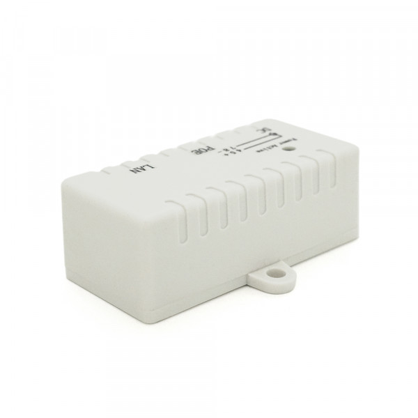 POE інжектор IEEE 802.3af PoE з портом Ethernet 10/100 Мбіт/с, White