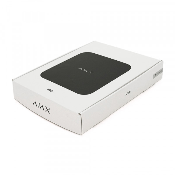 Мережевий відеореєстратор Ajax NVR (8ch) black, роздільна здатність до 4К, підтримка ONVIF/RTSP, декодування H.265/H.264, ємність до 16Тб